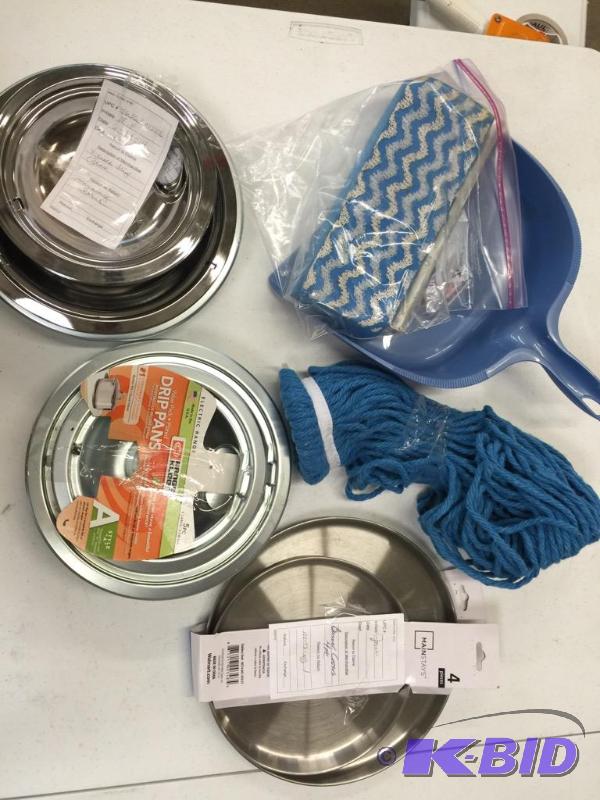 Drip pans and cleanup items