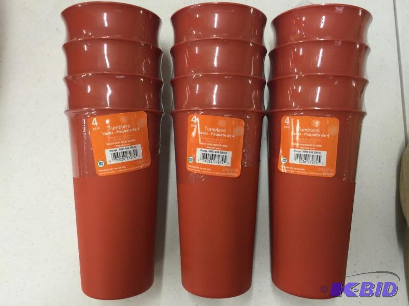 4-4 packs of tumblers
