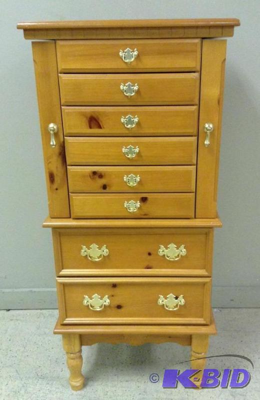 lot 11 image: Jewelry Armoire