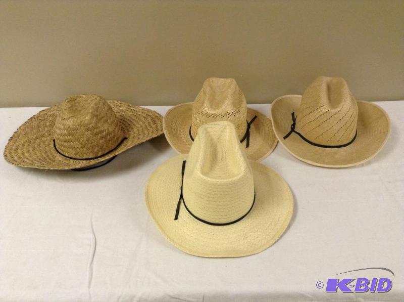 lot 123 image: 4 Straw Hats