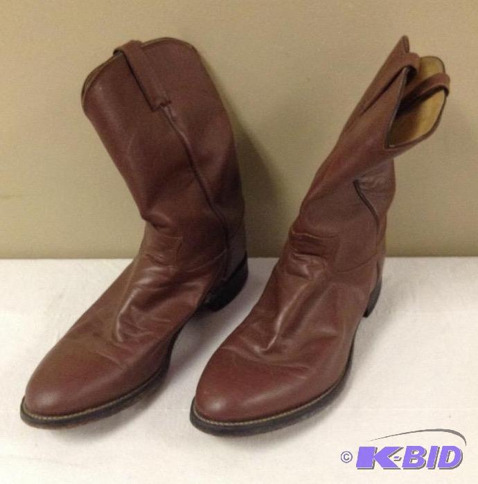 lot 124 image: Mens Justin Cowboy Boots 11D