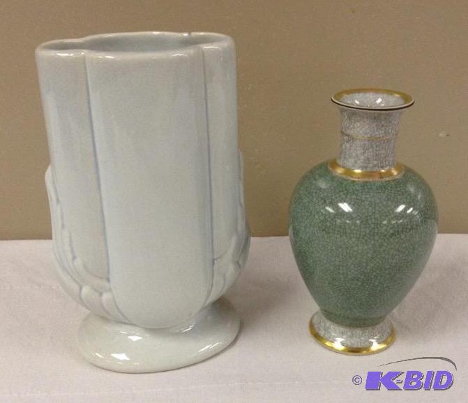 lot 13 image: Royal Copenhagen Crackle Vase 