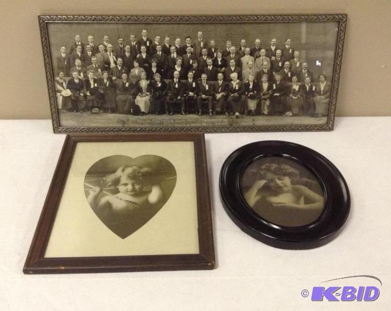 lot 138 image: 3 Vintage Framed Pictures