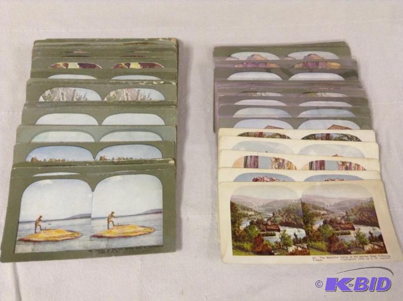 lot 16 image: Antique Perfecscope Stereoviewer Cards