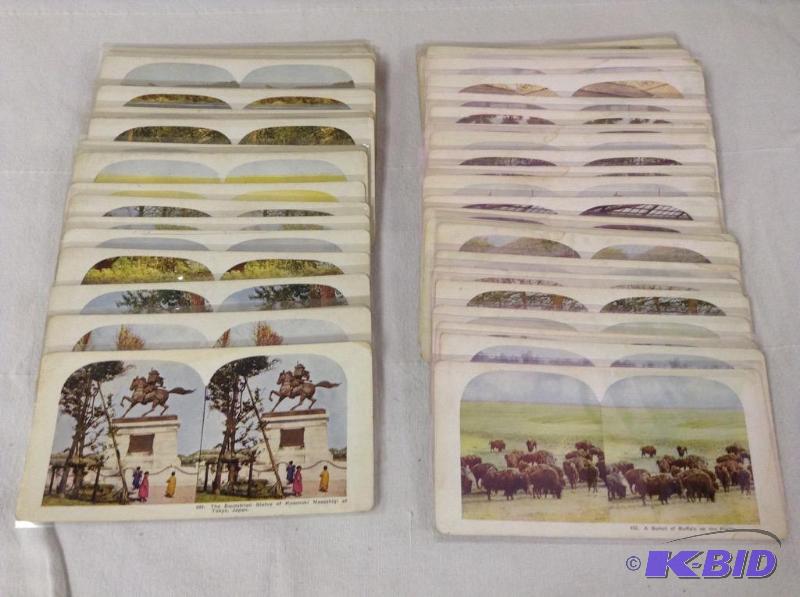 lot 20 image: Antique Perfecscope Stereoviewer Cards
