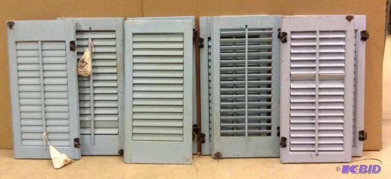 lot 64 image: Five Pair Project Window Shutters
