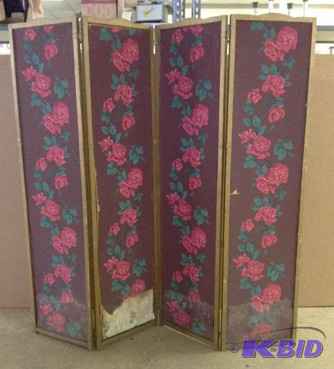 lot 68 image: Four Panel Room Divider - PROJECT ALERT