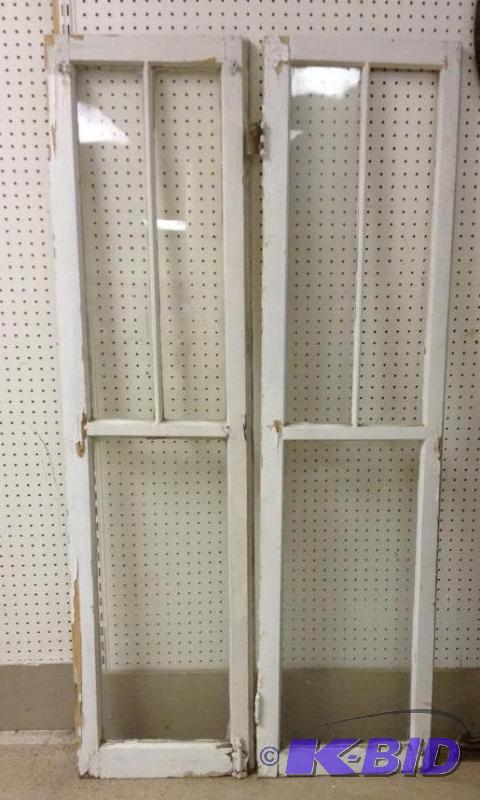 lot 81 image: Two Tall Window Panels