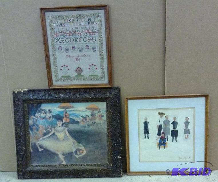 lot 87 image: AntiqueVintage Wall Art