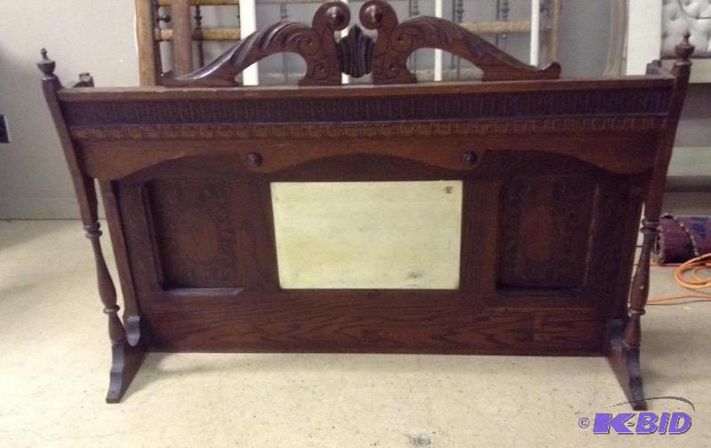 lot 98 image: Antique Mirrored Buffet Back