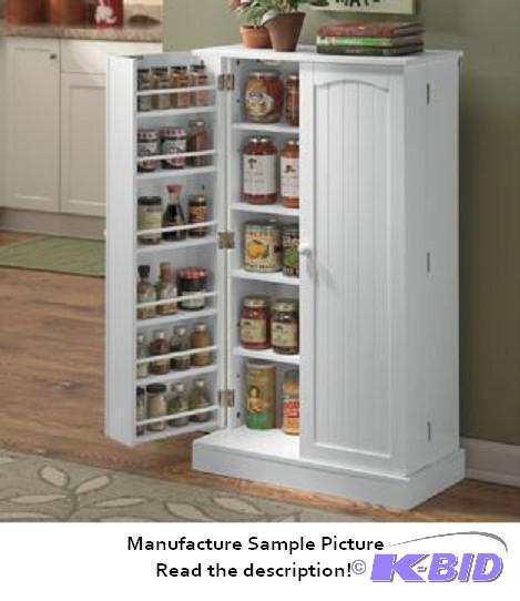 Double Door Pantry - White - Get rid of clutt...