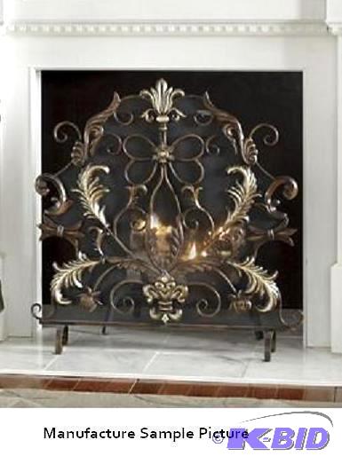 Metal Fireplace Screen - Add an intimate touc...
