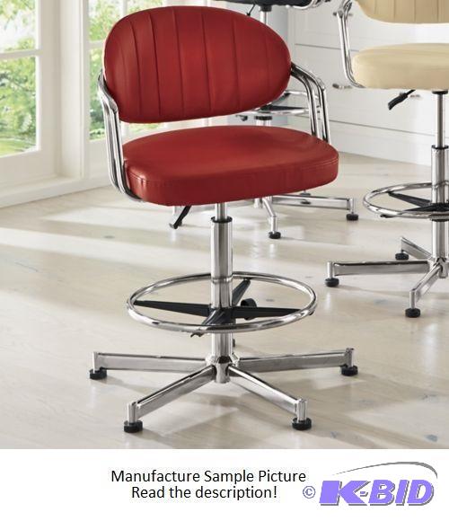 Contour Stool - Red - Stool swivels 360&deg ...