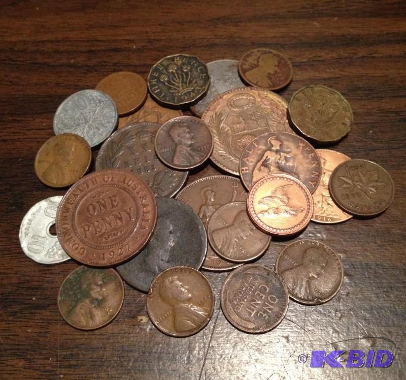 (25) 1806-1958 US and World Vintage Coins
