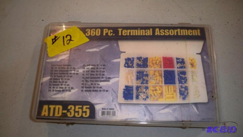 NEW IN BOX, 360 PC TERMINAL ASSORTMENT...