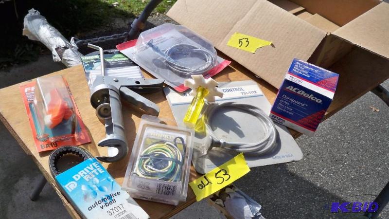 ALL NEW ITEMS, FILTER, BELT, CAULKING GUN, HO...