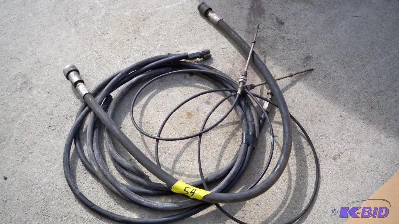 MISCELLANEOUS HYDRAULIC HOSE AND CABLE OFF A ...