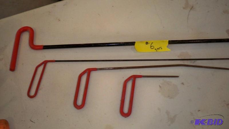 4 PC SET PRY PICKS FOR PAINTLESS DENT REMOVAL...