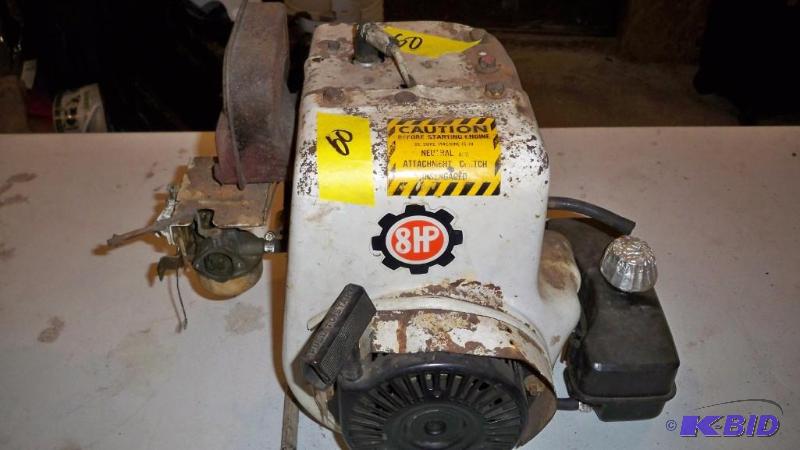 8 HP TECUMSEH GAS ENGINE. HAS BEEN ON A SHELF...