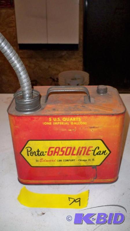 5 QT COLLECTOR GAS CAN...