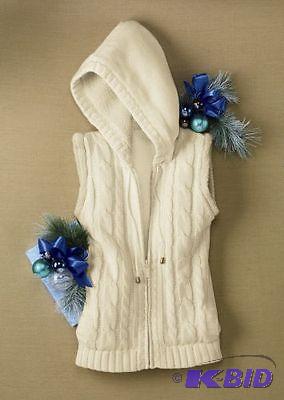 lot 42 image: Country Door Cream Vest  - Size L - Cott...