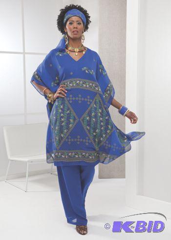 lot 5 image: Goddess Pants Set - Blue multi  - Size 3...