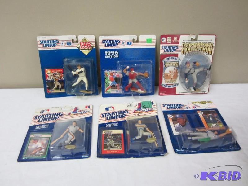 lot 2 image: 6 Starting Lineup Baseball Figures