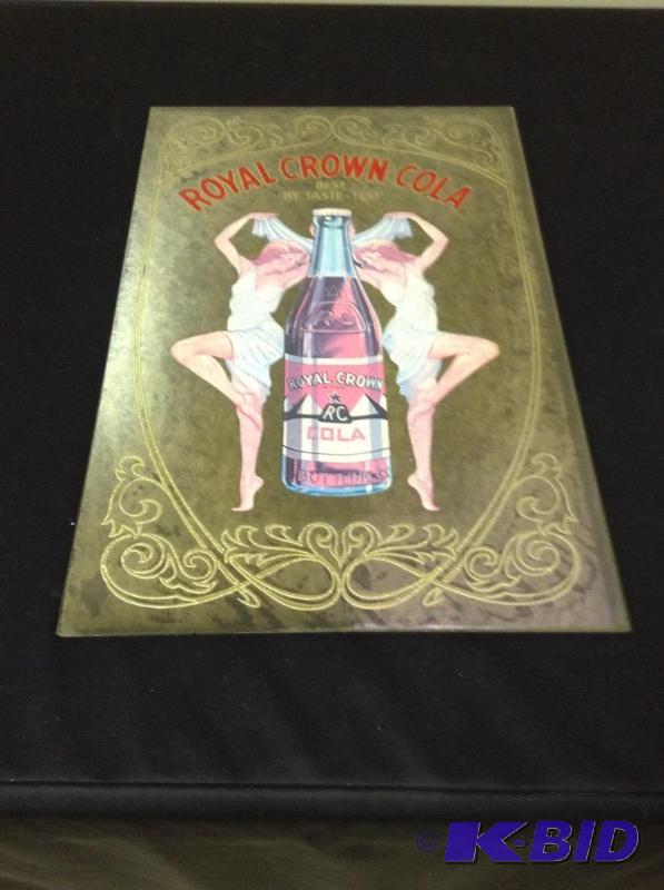 lot 23 image: Royal Crown Cola Mirror - Art Deco Folly Girls