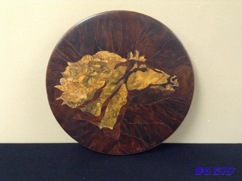 lot 39 image: Intarsia Type Horse Art