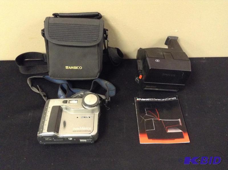 lot 74 image: Sony Digital Mavica & Polaroid Instant Cameras