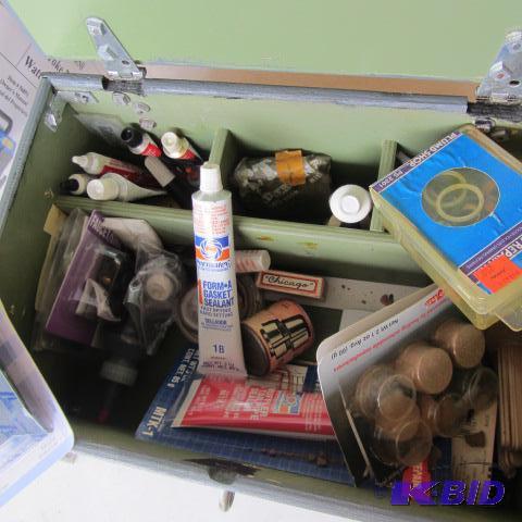 lot 100 image: Wood Box, Adhesives