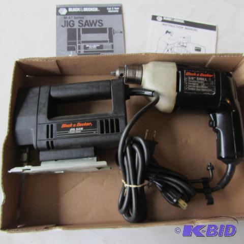 lot 114 image: Jig Saw & Drill