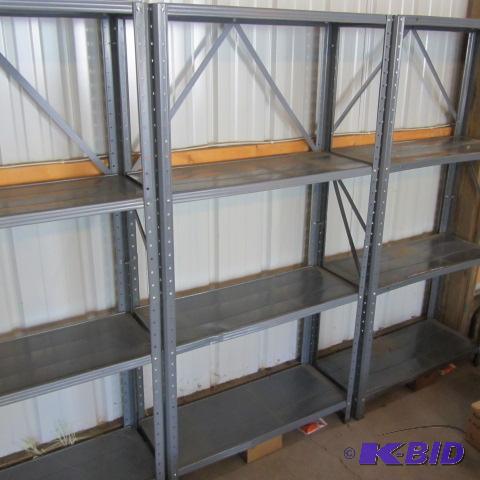 lot 129 image: Metal Shelving Units
