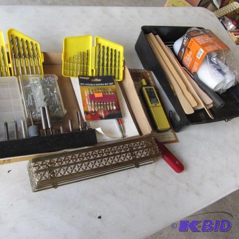 lot 132 image: Drill, Router Bits, Drivers