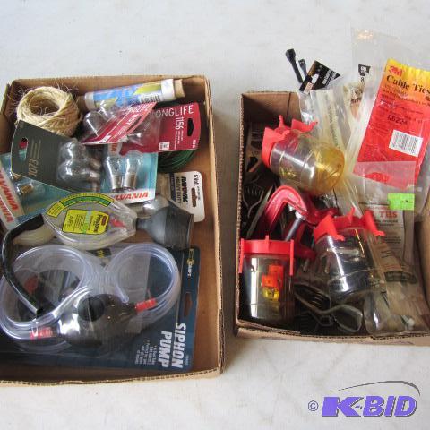 lot 135 image: C-Clamps, Zip Ties, Bulbs