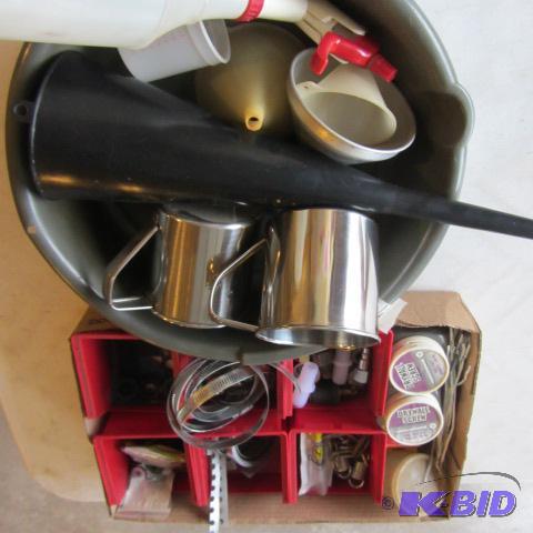 lot 189 image: Hardware, Straps, Clamps, Funnel