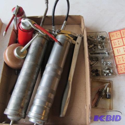 lot 196 image: Oil Cans, Grease Guns