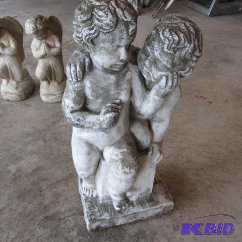 lot 24 image: Cement Garden Cherubs
