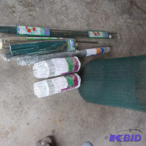 lot 41 image: Scroll Fencing, Wire, Stakes