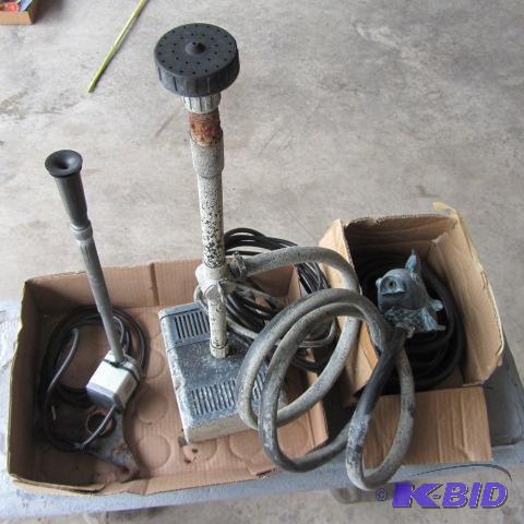 lot 46 image: Pond Pumps, Fountain