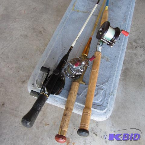lot 57 image: Fishing Poles & Reels