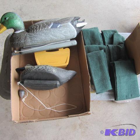 lot 72 image: Decoys, Bait Box, Sleeves