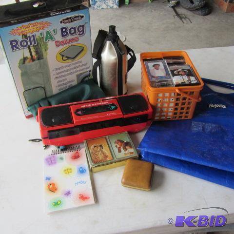 lot 79 image: Cassettes & Player, Cards