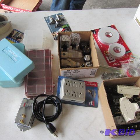 lot 94 image: Tape, Adapters, Containers