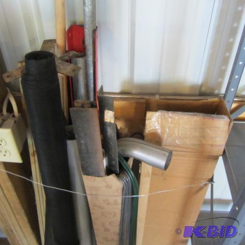 lot 96 image: Lumber, Angle Iron, Lathe
