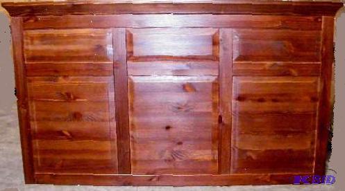 Dark Walnut Sectional Wall Facade - 58&quot ...