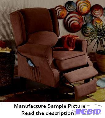 Dark Brown Wingback Recliner Massage Chair - ...