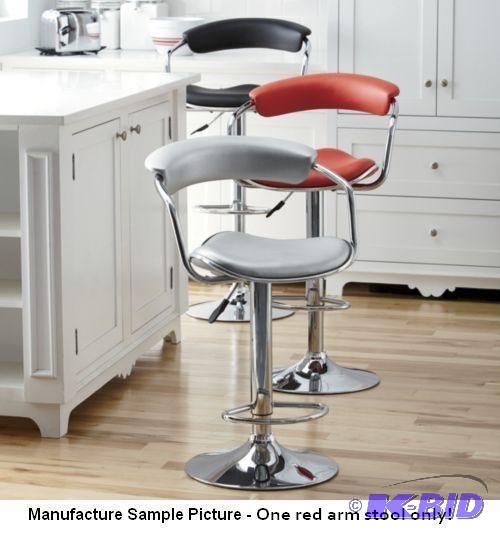 Swivel Arm Style Bar Stool - Red - As pleasin...