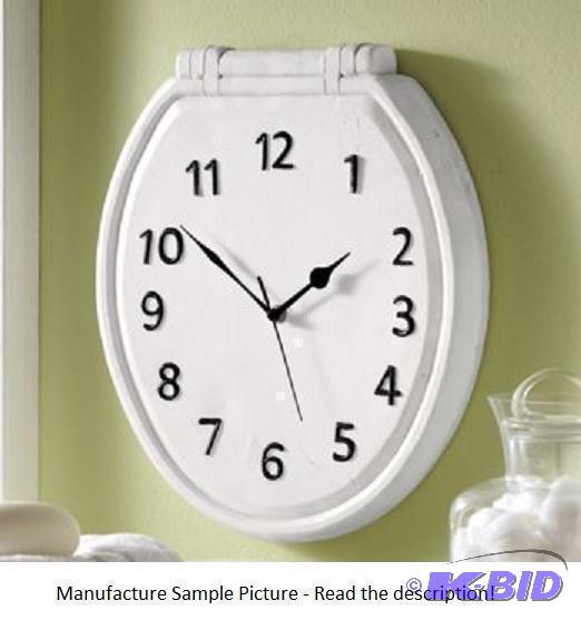 Toilet Seat Wall Clock - Hang it in your bath...