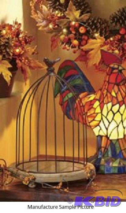 Birdcage&nbspCloche - A tiny bird graces the...
